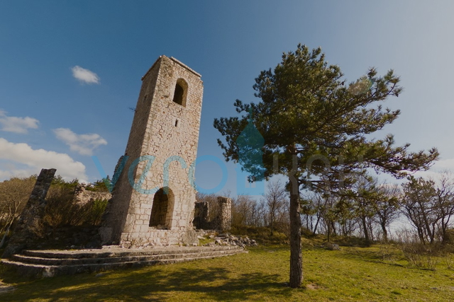 Bakar, Hreljin, Građevinsko zemljište 520m2 sa 1220m2 poljoprivrednog, s pogledom na more, prodaja